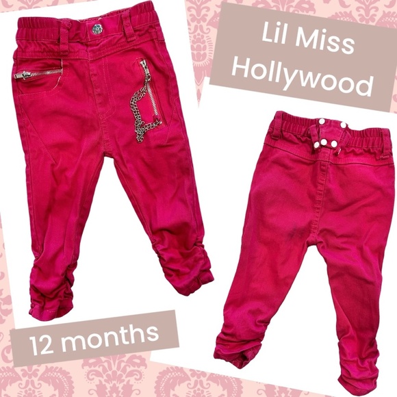 Baby Girl Bundle | 12 Months - 2 Pants, 4 Tops - Disney Yoda Bambi, Nike etc. - Picture 1 of 7